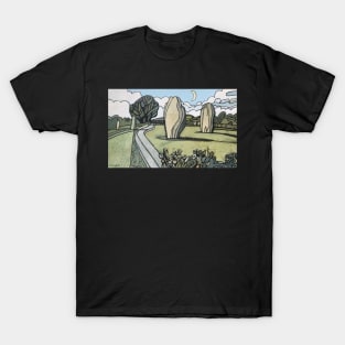 Avebury Stone Circle Wiltshire England Britain Landscape T-Shirt